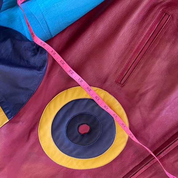 SOLD! RARE 80s/90s MATAR BULLSEYE LEATHER JACKET - Picture 16 of 16
